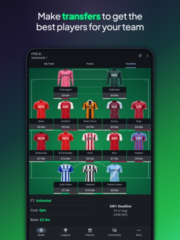 (FPL) Fantasy Football Manager iPad screenshot