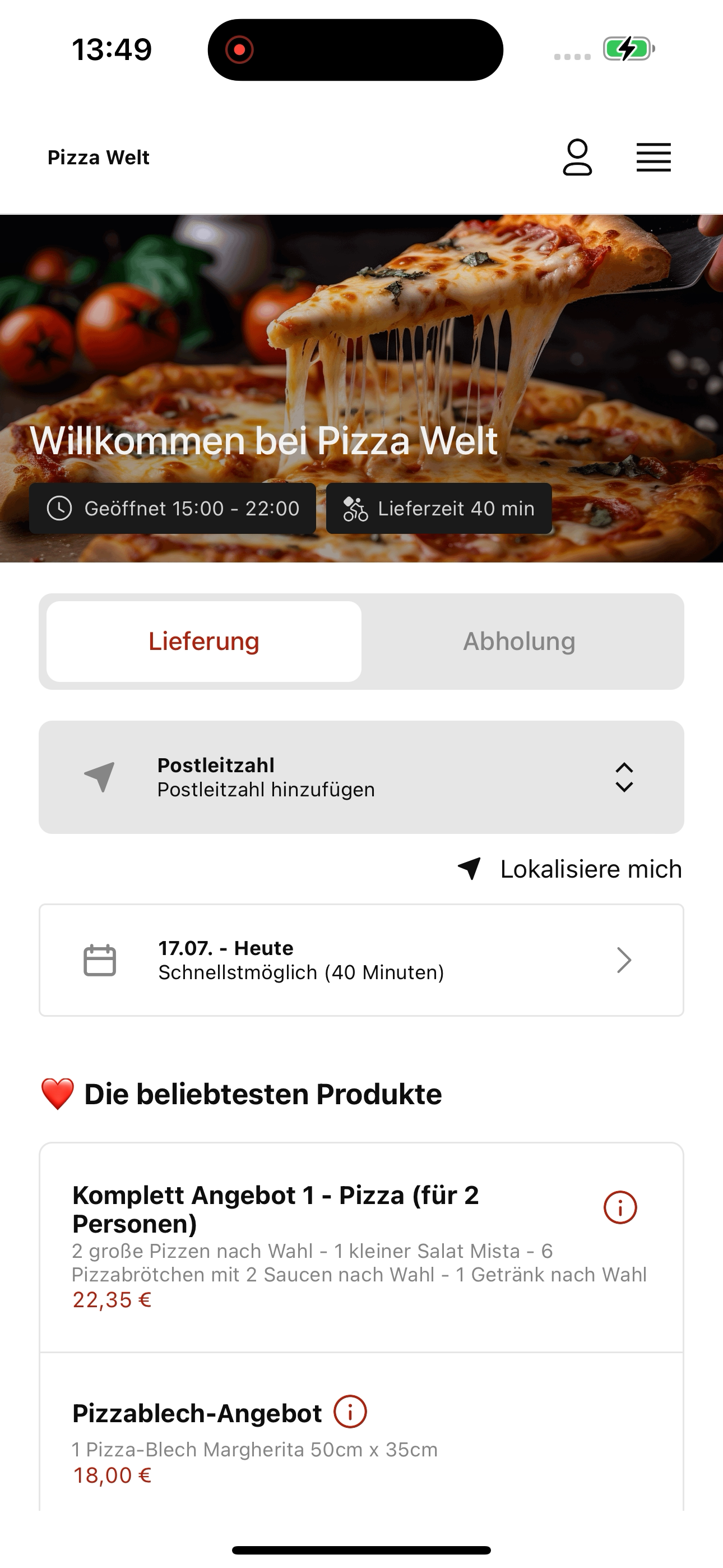 Pizza Welt screenshot 5