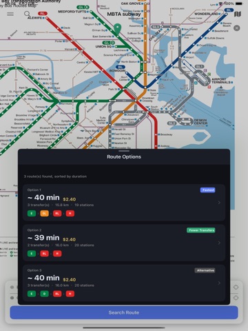 Boston Subway Guide iPad screenshot