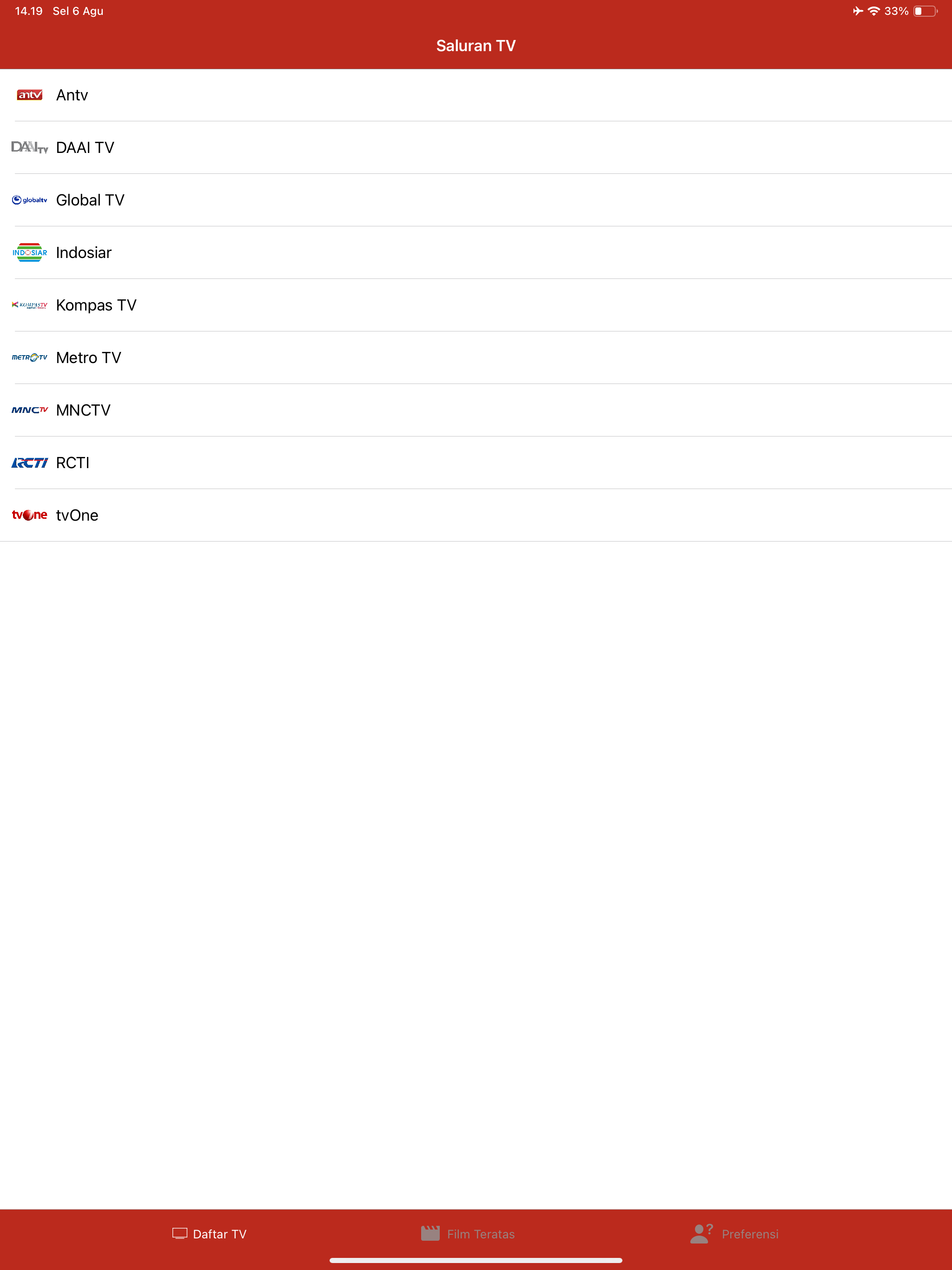► Jadwal TV Indonesia