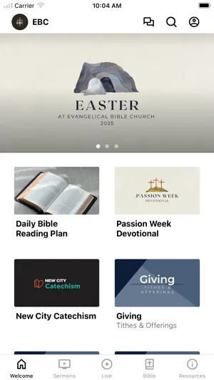 Evangelical Bible Church screenshot 1