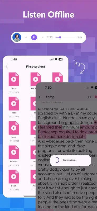 PDF Text To Speech: Crikk screenshot 6 of 7