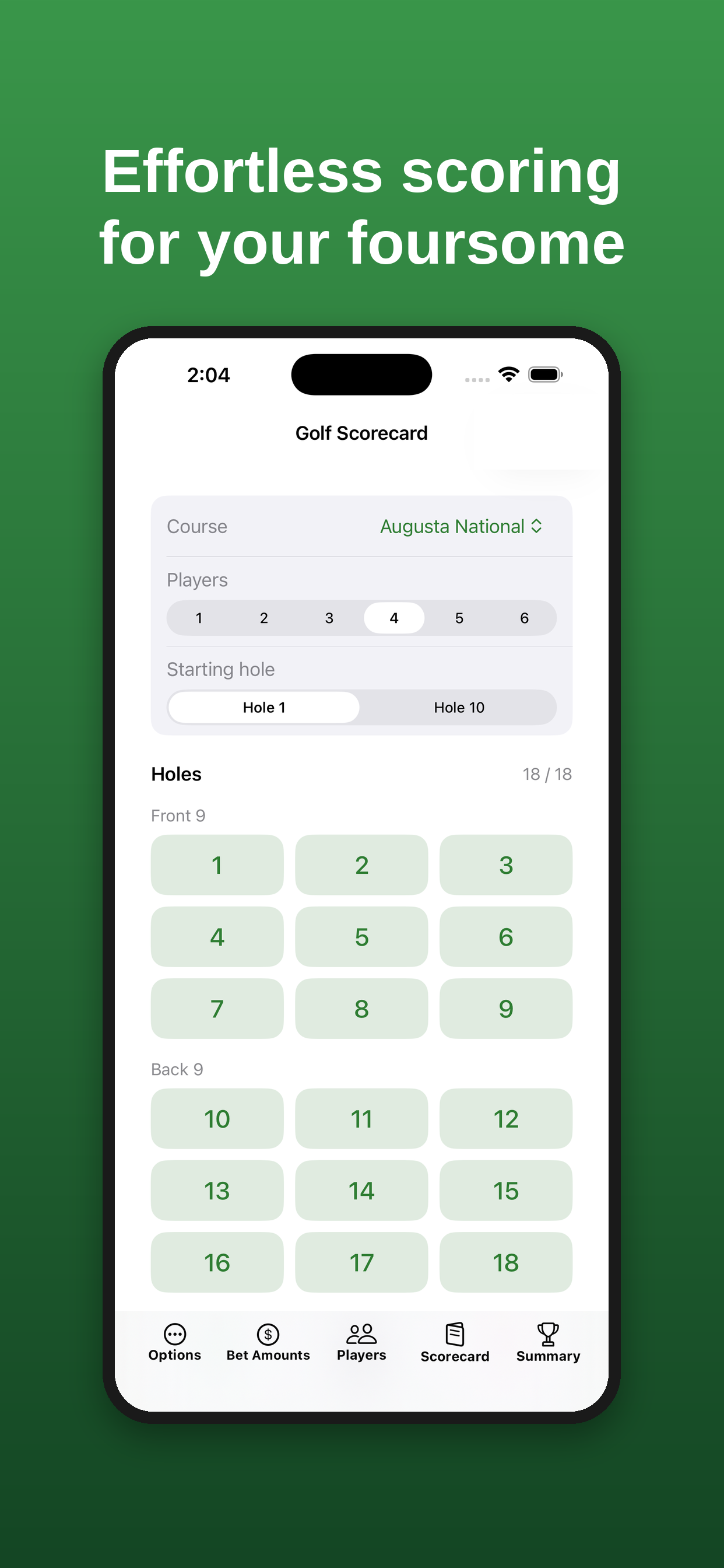 Golf Scores & Side Games screenshot 2