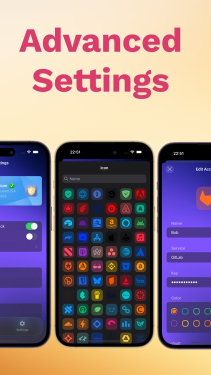 Authenticator App Widget