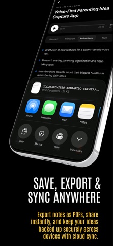 AI Voice Notes - ThoughtSnap Screenshot 4 of 4