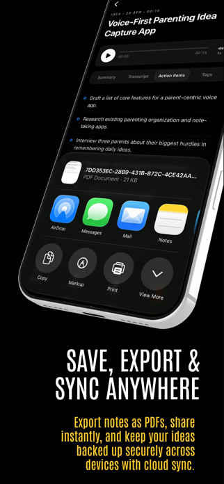 AI Voice Notes - ThoughtSnap Screenshot 4 of 4