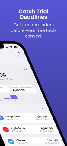 Subdue: Subscription Tracker screenshot