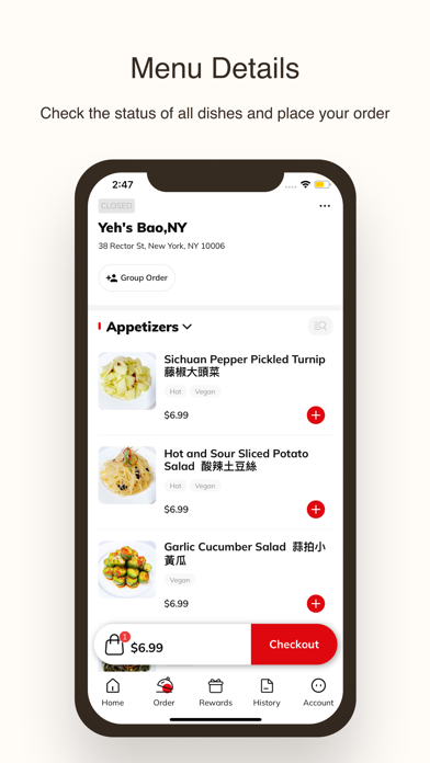 Yeh's Bao NYC iPhone screenshot 2 - Food & Drink app