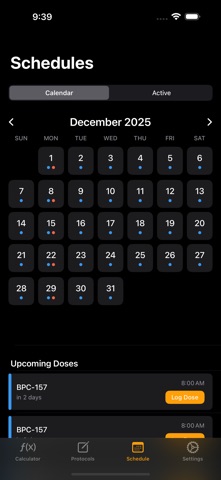 Peptide Tracker Calculator App Store preview screenshot 4