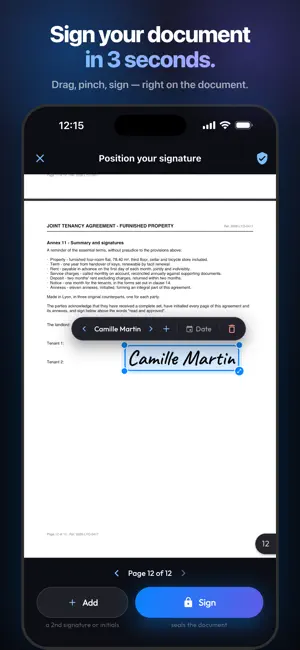 Plume: Private PDF Signature screenshot 1