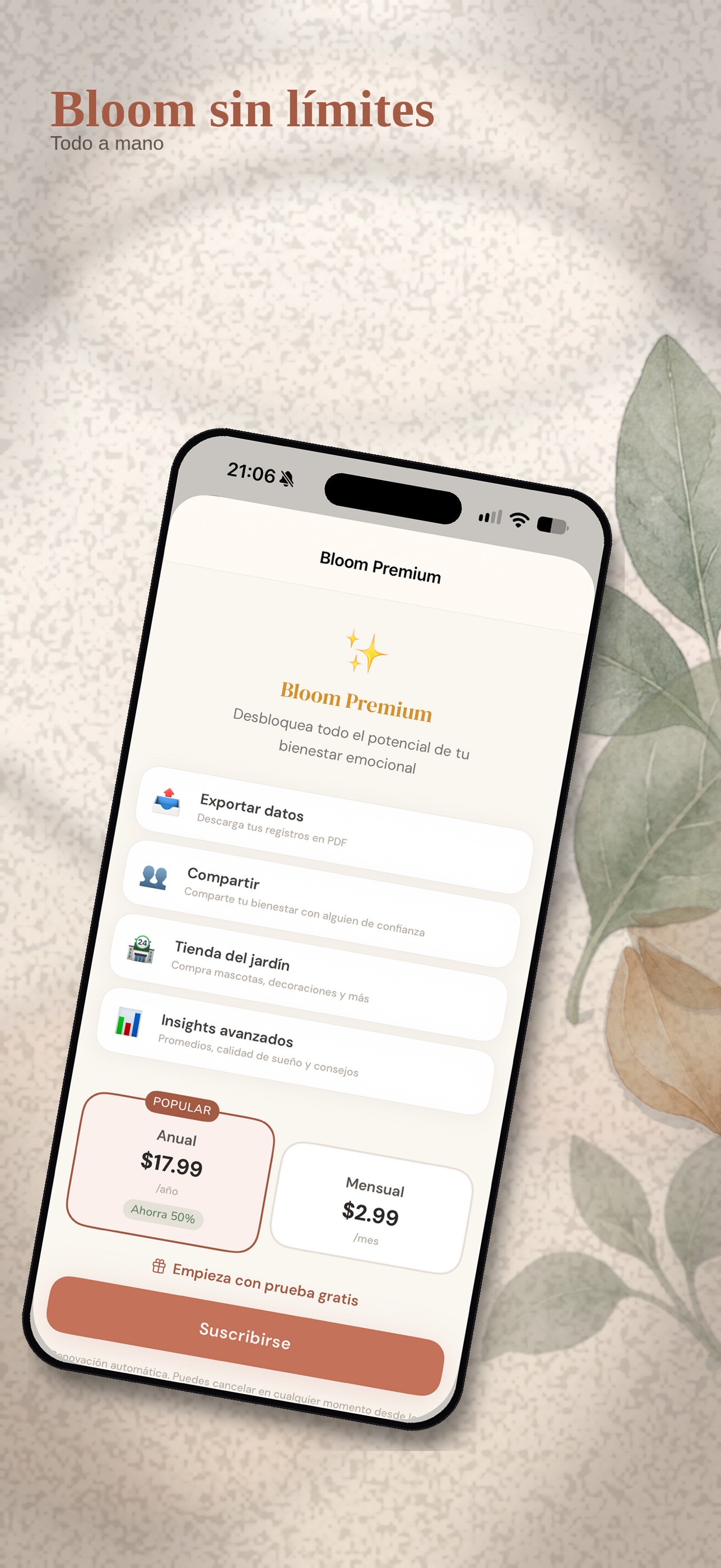 Screenshot 1 of Bloom - Mood Journal