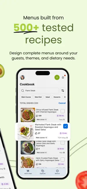Gourmet Host: Recipes & Menus screenshot 2