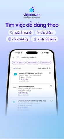 Vieclam24h: Tìm Việc Nhanh iPhone screenshot 5