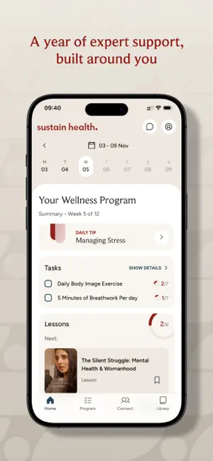 Sustain Health: Women's Hub screenshot 1