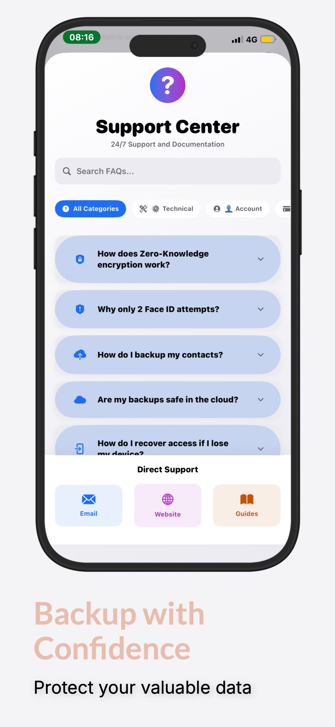 Contacts Backups screenshot 5