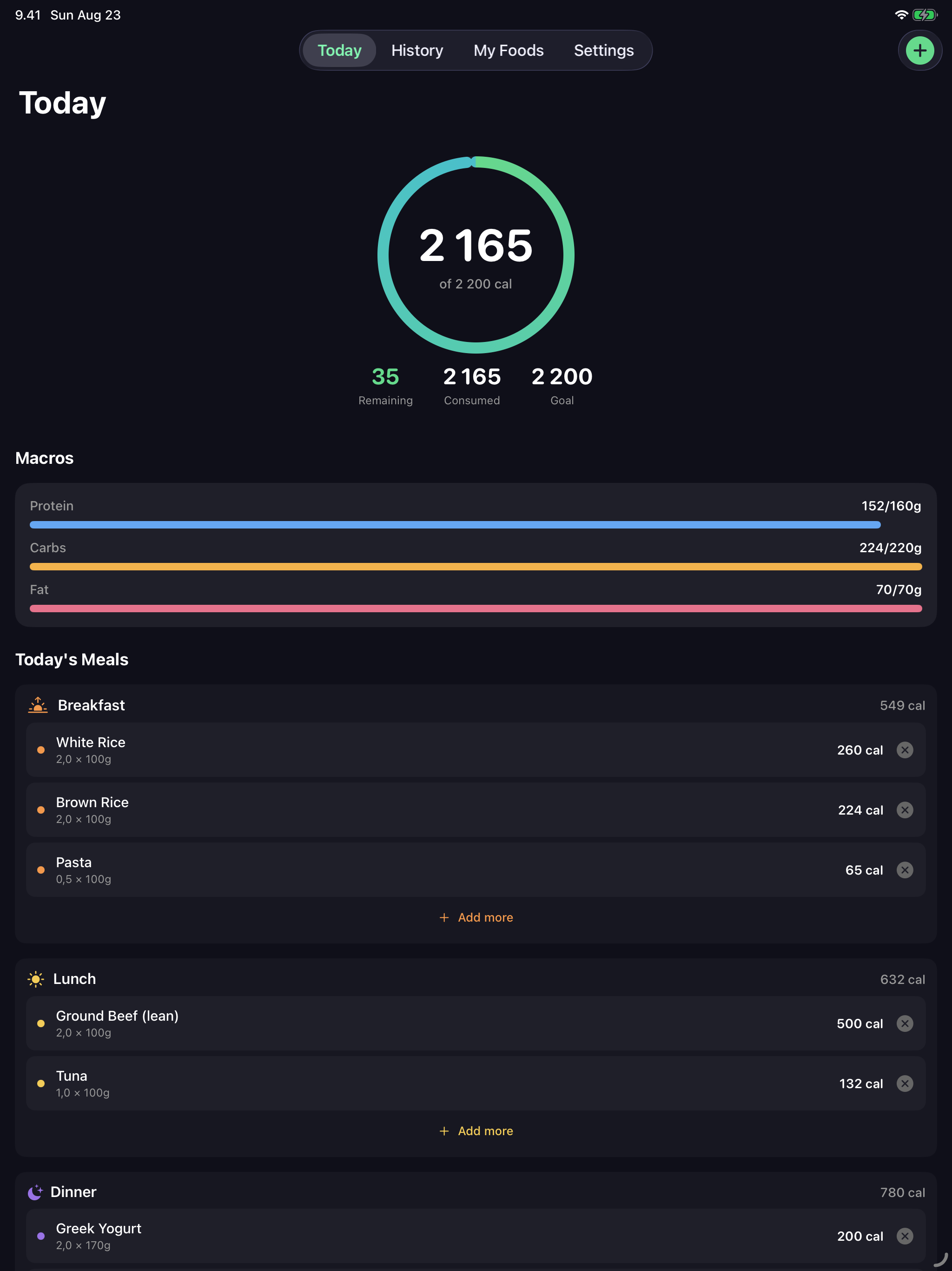 Calio: Calorie & Macros screenshot 6