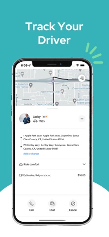 inzone - request a ride screenshot