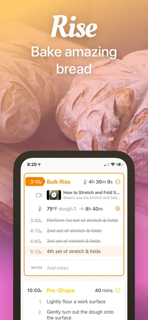 Rise: Baking & Bread Recipes - Food & Drink App | MWM