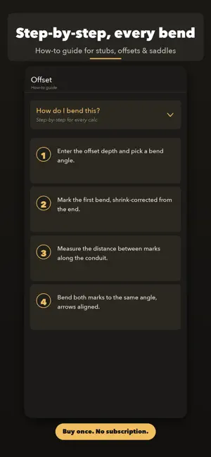 Conduit Bender: Bend Calc screenshot 3