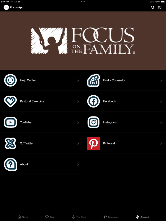 Focus on the Family App iPad screenshot 5 - Education app