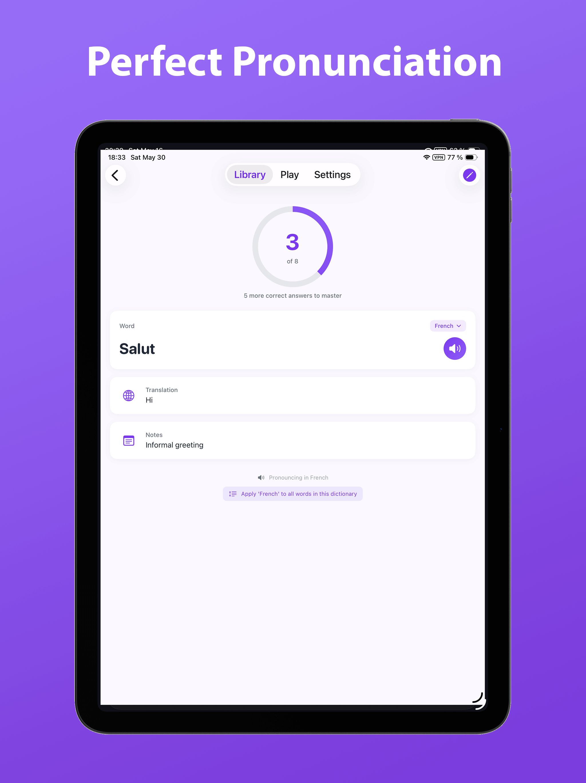 MemLingo: Vocabulary Builder