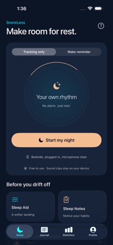 SnoreLess: Snore Recorder Screenshot 1 of 4