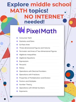 PixelMath: Middle School screenshot 1