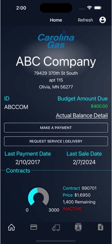 Carolina Gas screenshot
