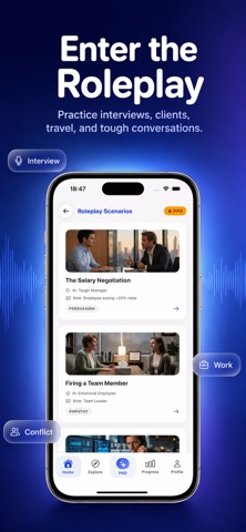 ESL IELTS Speaking AI - VOQAS iPhone screenshot