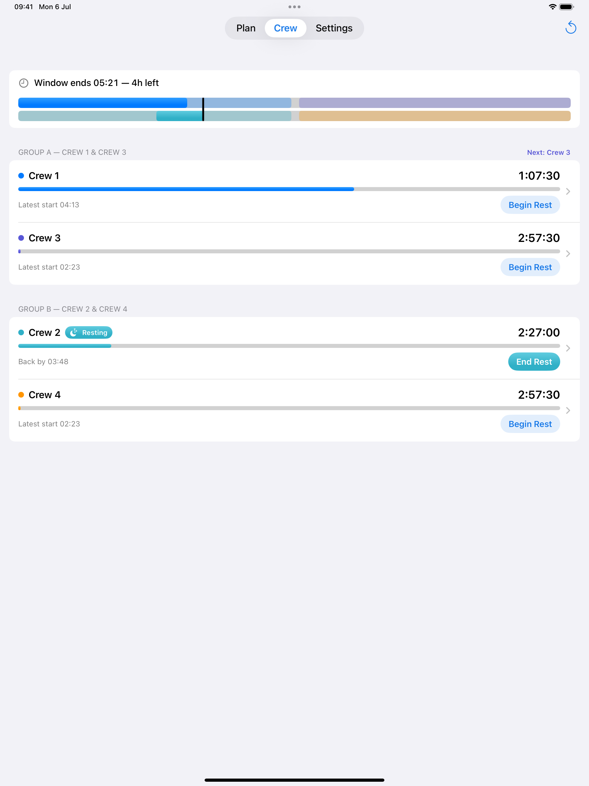Crew Rest Planner screenshot 3