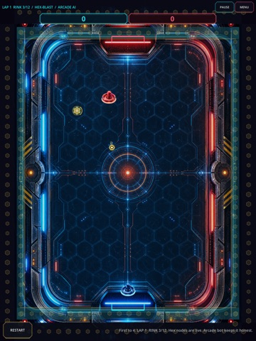 Retro Air Hockey: Level Run iPad screenshot