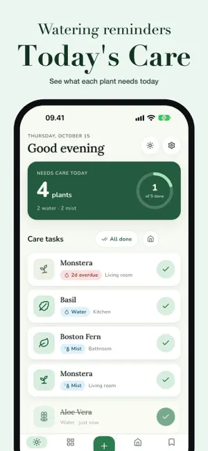 Plant Care & Watering: Sprout screenshot 1