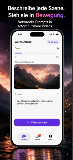 Screenshot von Bonega: KI-Videogenerator auf dem iPhone 2
