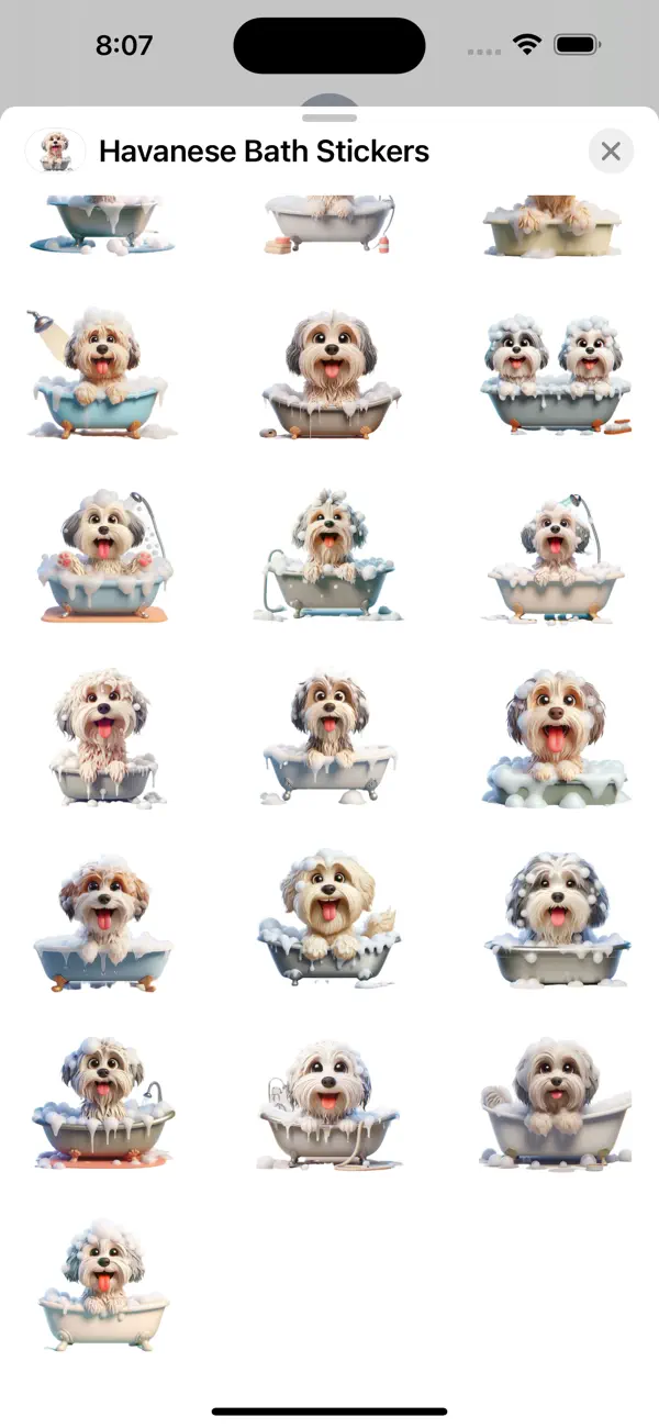 Screenshot #3 pour Havanese Bath Stickers
