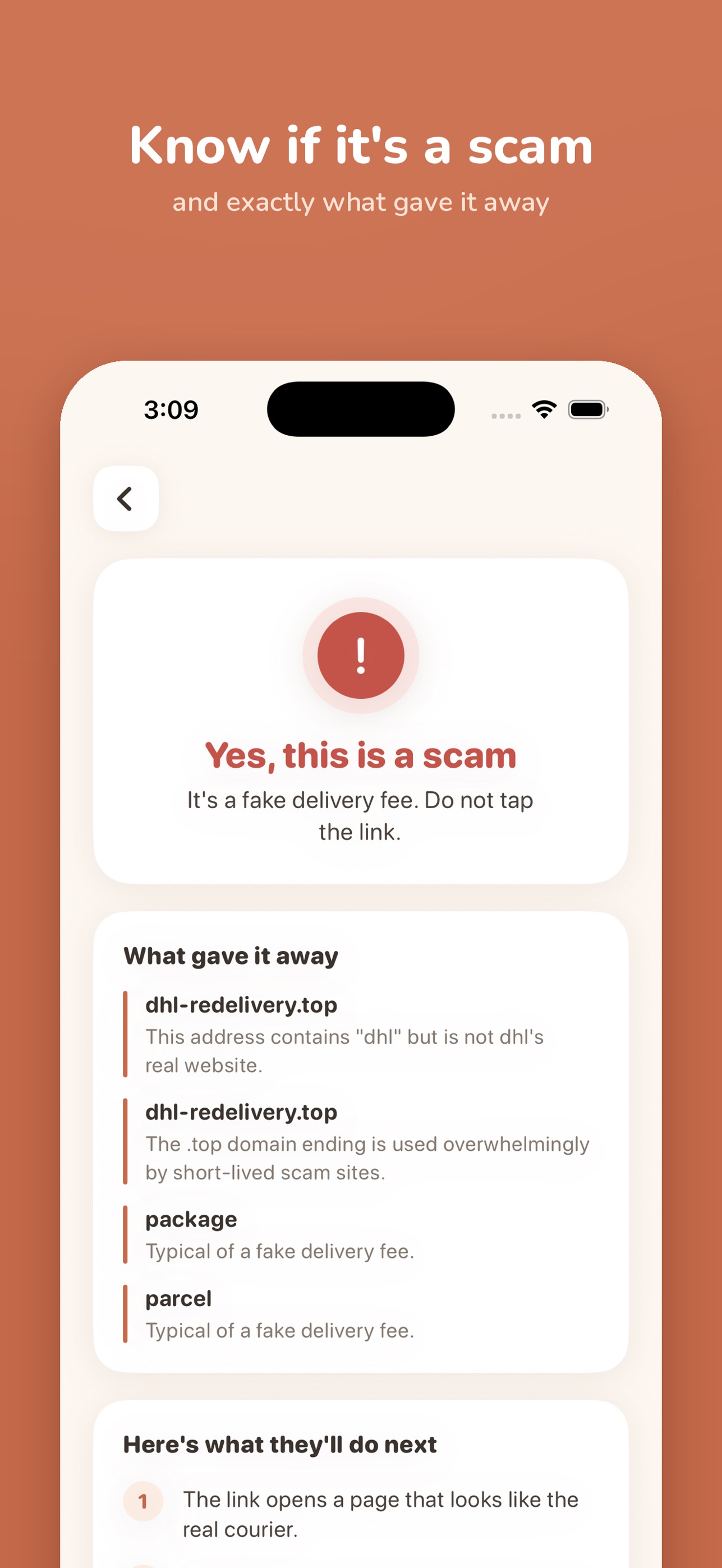 Screenshot 1 of CheckFirst: Scam Detector