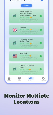 Air Quality Monitor: AQI App iPhone screenshot 7
