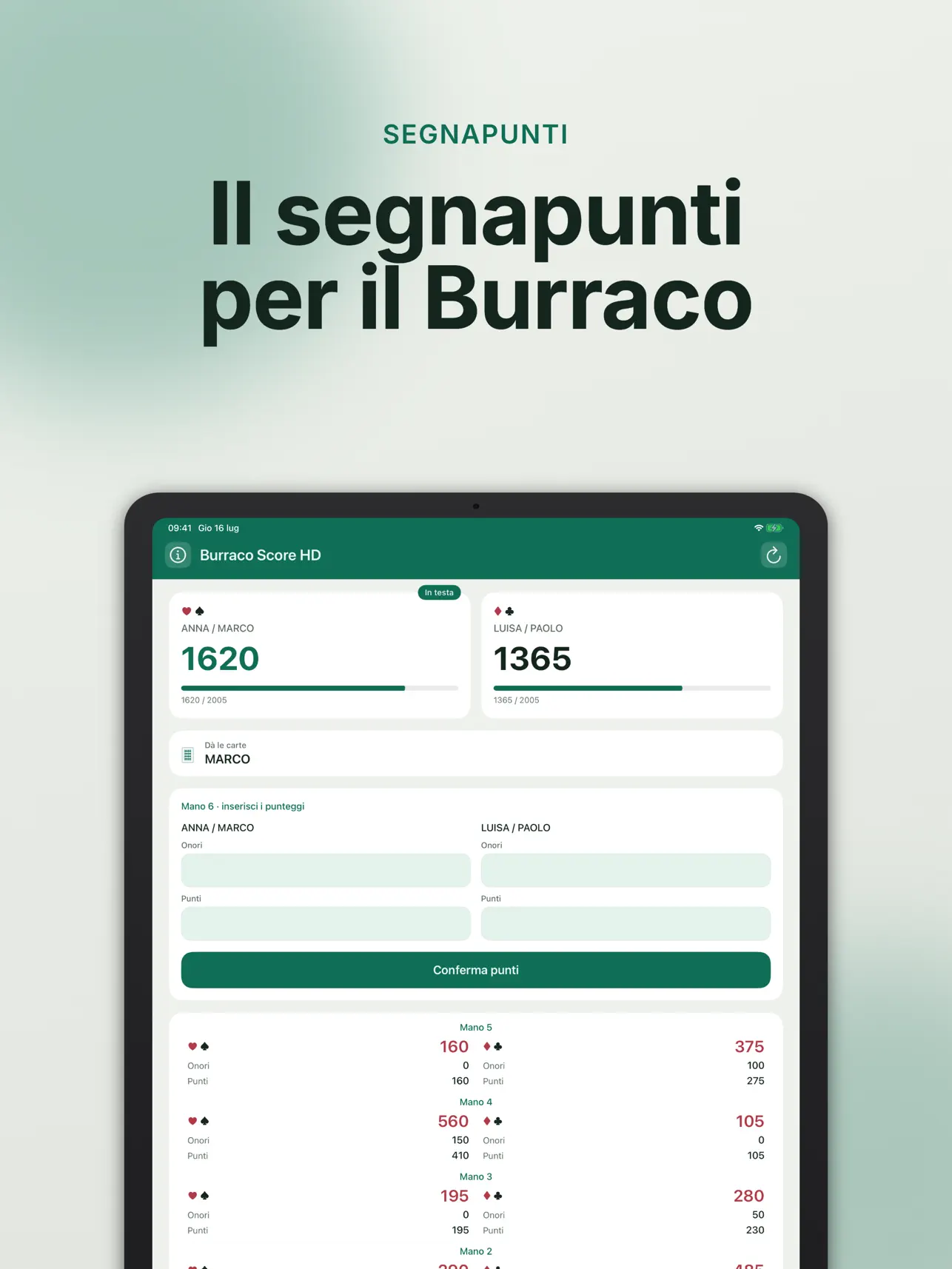Screenshot #4 pour Burraco Score HD