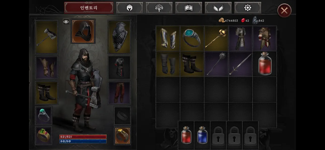 Vampire's Fall 2 iOS Mod IPA screenshot 3 - iOS game interface