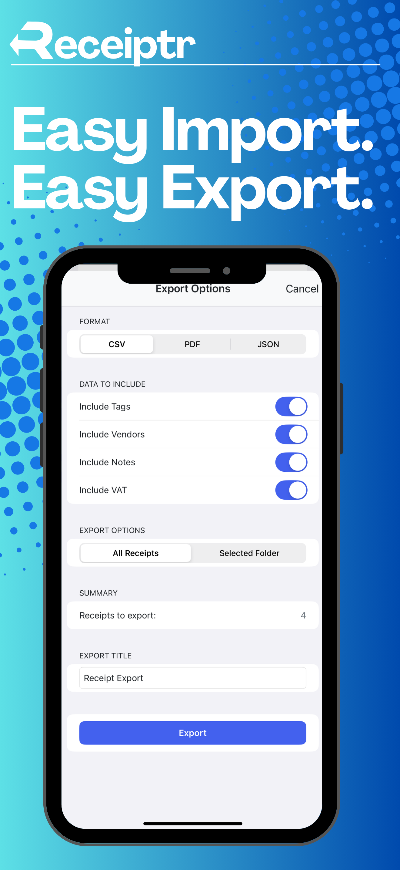 Receiptr: Scan & Sort Receipts