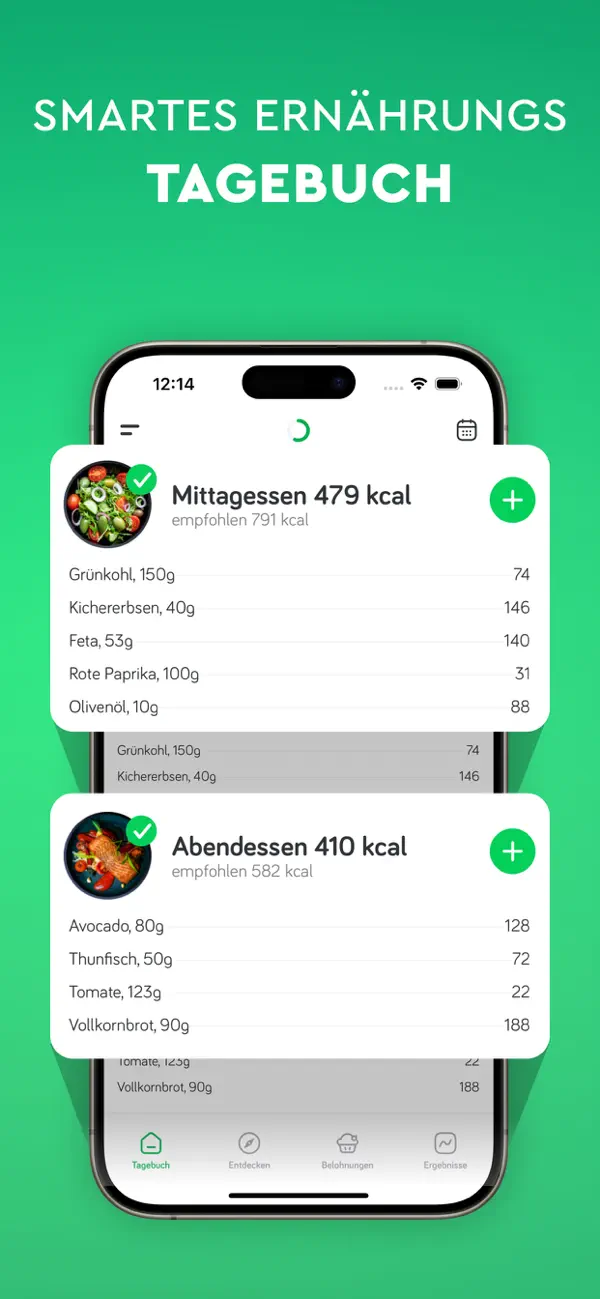 Kalorien Zähler Abnehmen Arise iPhone App Screenshot 9 – Gesundheit & Fitness
