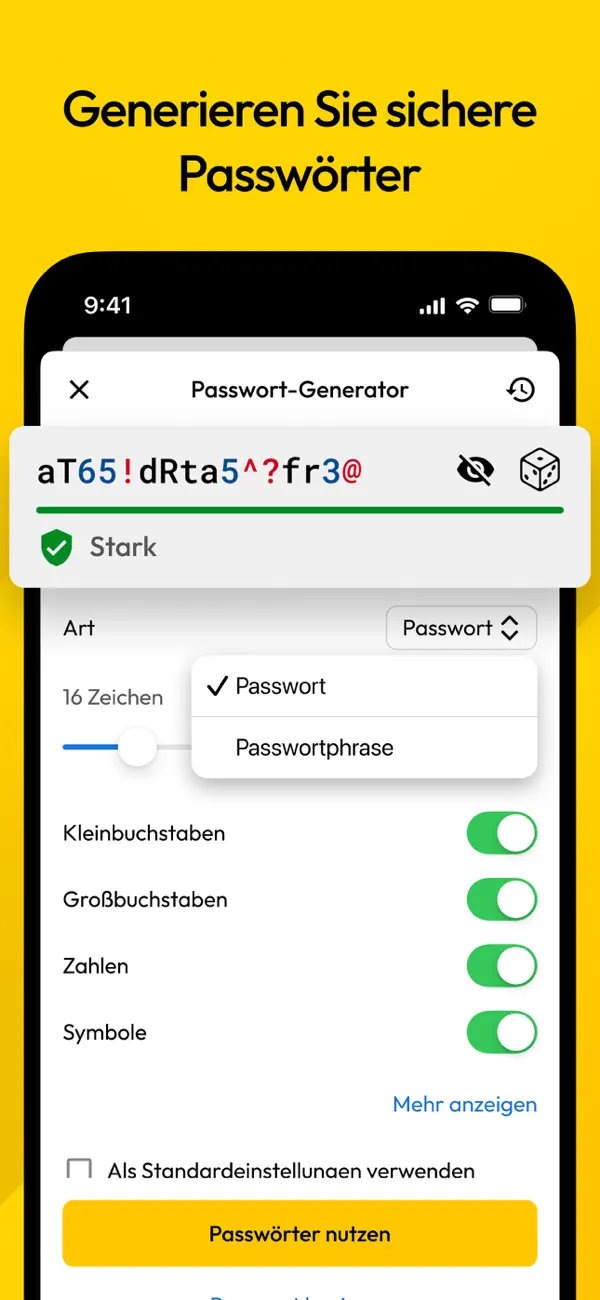 Keeper Passwort-Manager iPhone App Screenshot 3 – Produktivität