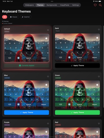 Skull Wallpapers 4K HD iPad screenshot