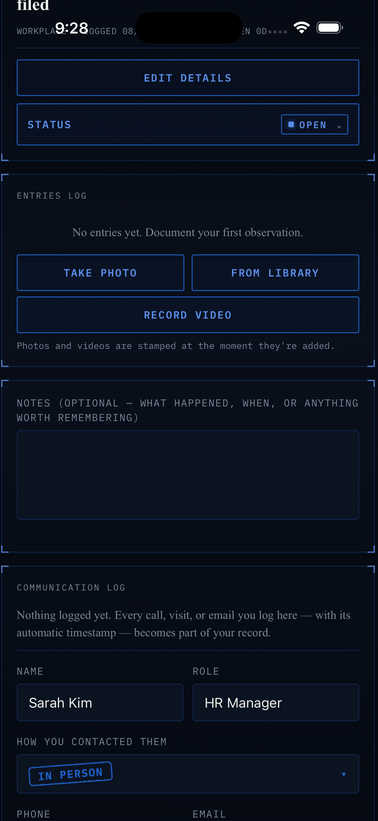 CaseStamp: Evidence Log screenshot 5