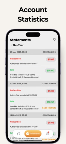 RevenueHub: Envato Tracker Screenshot 6 of 7