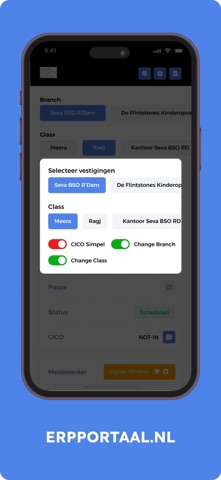 CICO ERP Portaal screenshot