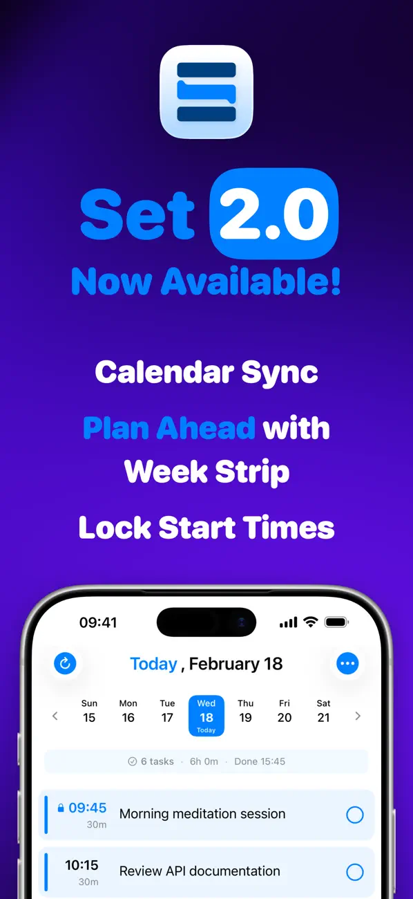 #2. Set: ADHD Task Manager & Timer (iOS) di: MATTHEW PETER DICKERSON