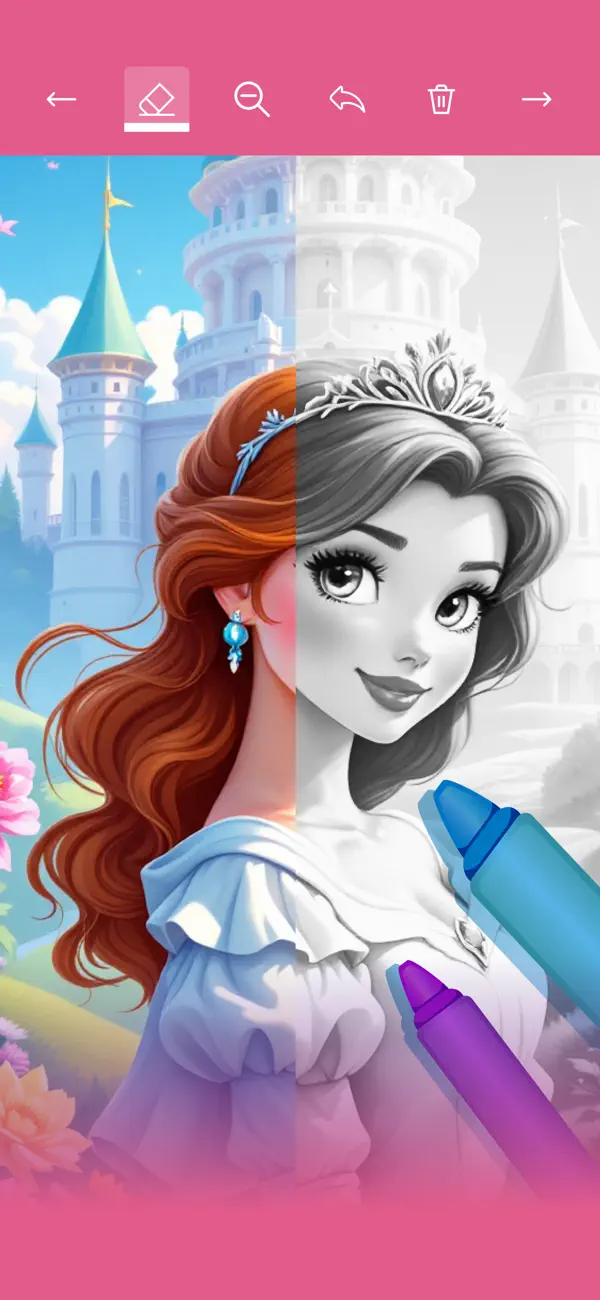 Screenshot #2 pour Princesse jeu de livres à colo