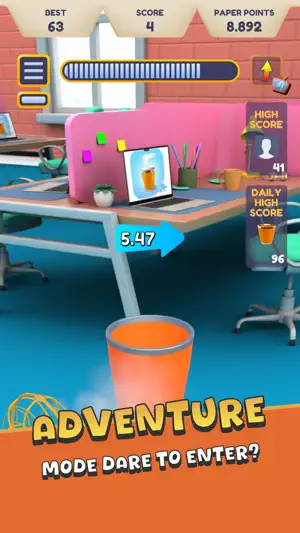 Paper Toss + screenshot 2