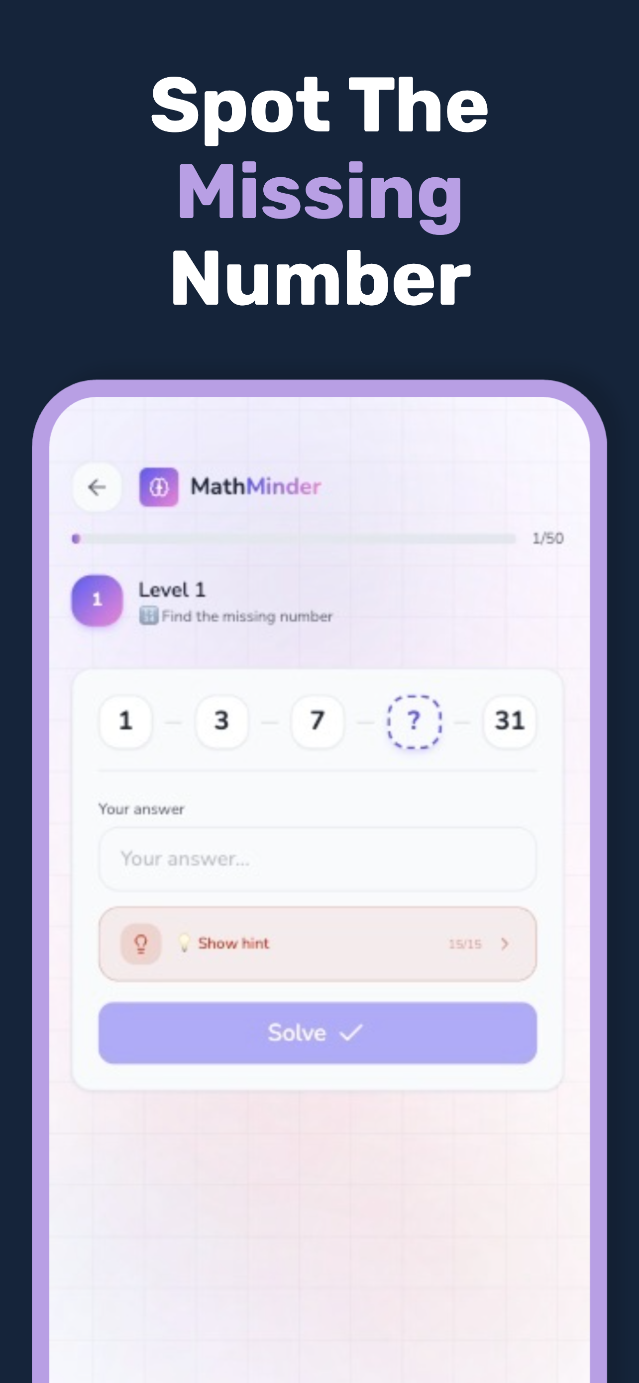 MathMinder - Patterns&Puzzles screenshot 3