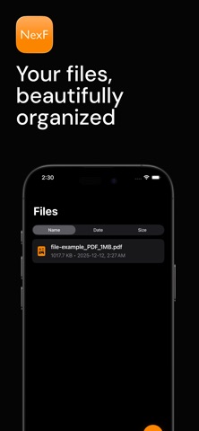 Nex File: File Manager Screenshot 1 of 4
